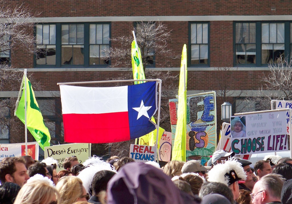 Dallas March for Life (texas Flag)